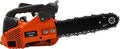 12 Inch Gasoline Chain Saw 25.4CC 1.22HP Gas Powered Chainsaw Manual Start 2 Stroke Handheld Gas Chain Saw Air-cooled for Forest Felling Tree Pruning Wood Cutting