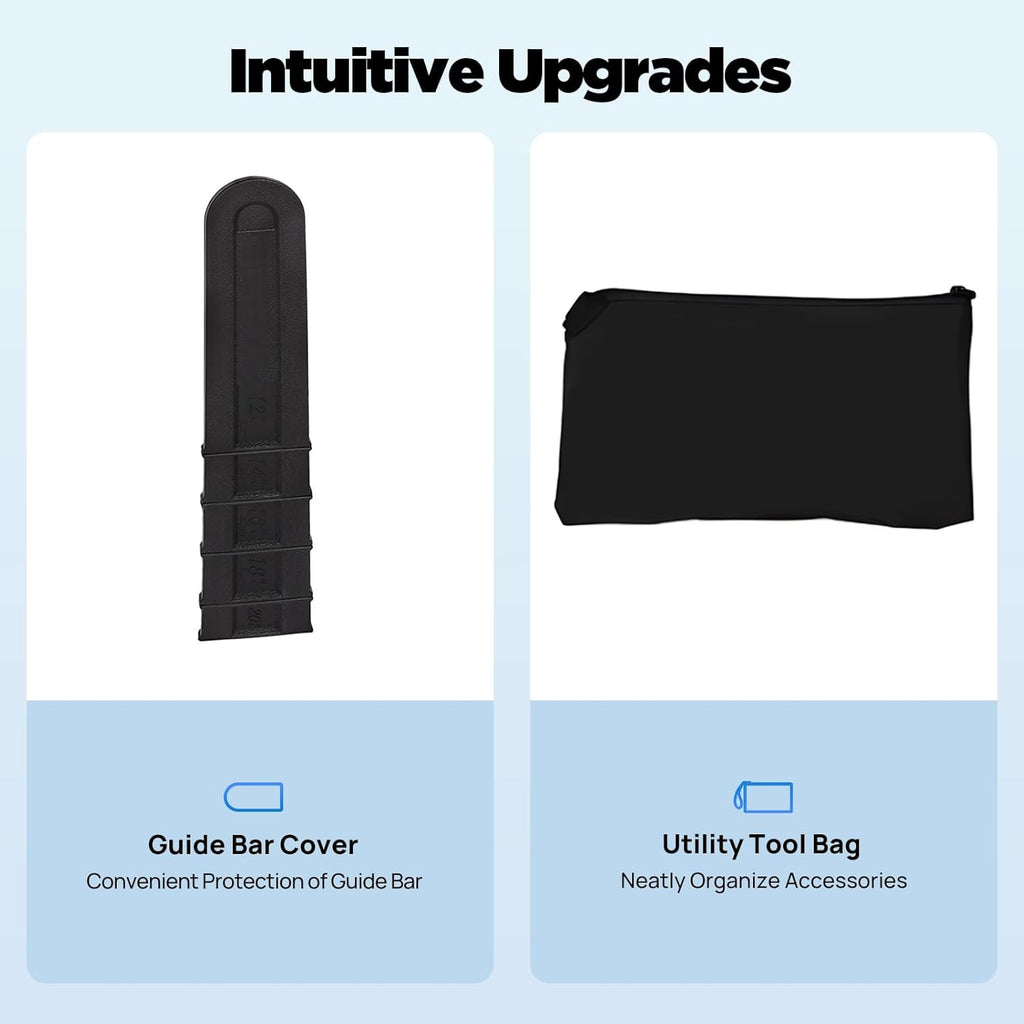 20 Inch Chainsaw Gas 58CC 2 Stroke Gas Powered Chain Saws Self-reset Pull Start Single Cylinder Handheld Gasoline Chain saw Air-cooled System for Cutting Wood Pruning Branches